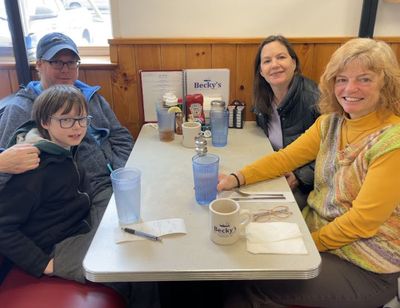 Breakfast at Becky's with the Rosenblums