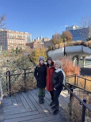 with Aubrey & Heidi Favreau at Little Island