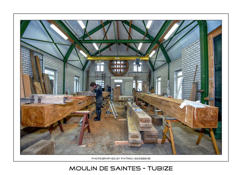 032 De Jongh werkplaats werken aan de kap