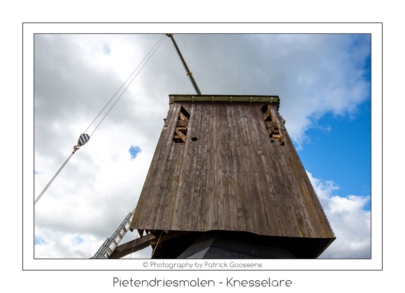 072 Molenkast voorbereiden voor het afhijsen