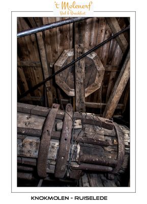 View on the windshafts backend with a lot of extra weight for a better balance and to provide the juming of the end.