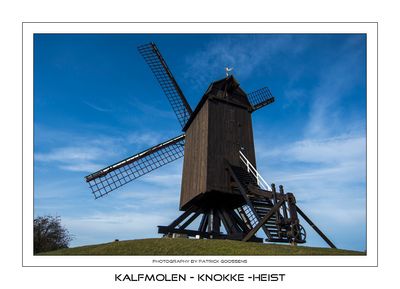 Focus op de kalfmolen in Knokke-Heist