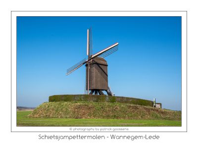 Focus op de Schietsjampettermolen in Wannegem-Lede