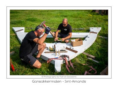 338 Assemblage van de dakspanten