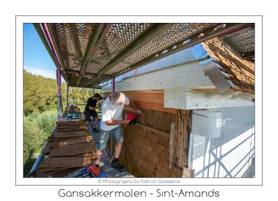 423 John en Jan De jongh zetten schaliën op de windveeg
