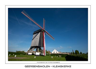 Focus op de Geersensmolen in Klemskerke