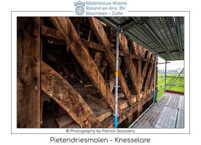 De restauratie van de Pietendriesmolen in Knesselare