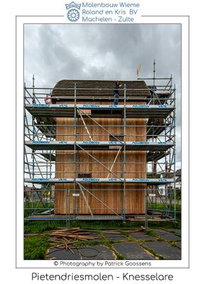 De restauratie van de Pietendriesmolen in Knesselare