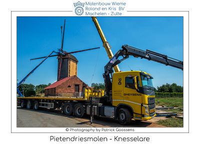 De restauratie van de Pietendriesmolen in Knesselare