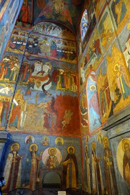 Frescoes in XIV Century Archangels Cathedral