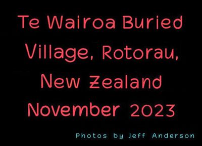 Te Wairo Buried Village cover page.