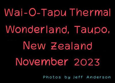 Taupo - Wai-O-Tapu Thermal Wonderland, New Zealand (November 2023)