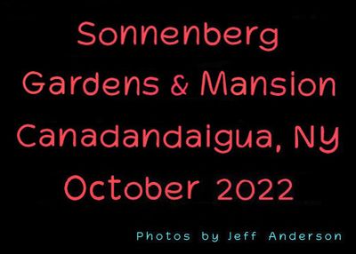 Sonnenberg Gardens & Mansion cover page.