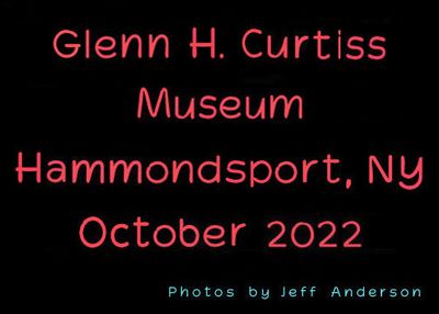 Glenn H. Curtiss Museum cover page.