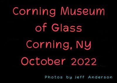Corning Museum of Glass cover page.