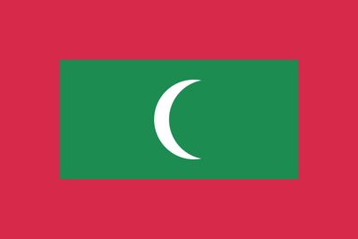 Flag of Maldives.