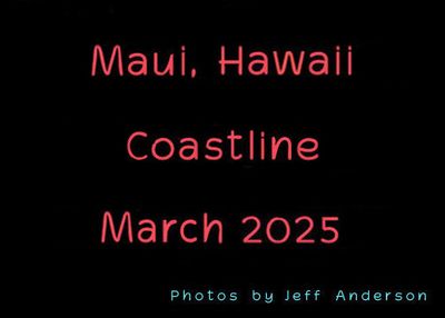 Maui, Hawaii, Coastline cover page.
