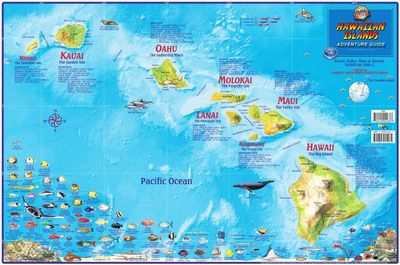 Map of the Hawaiian Islands.