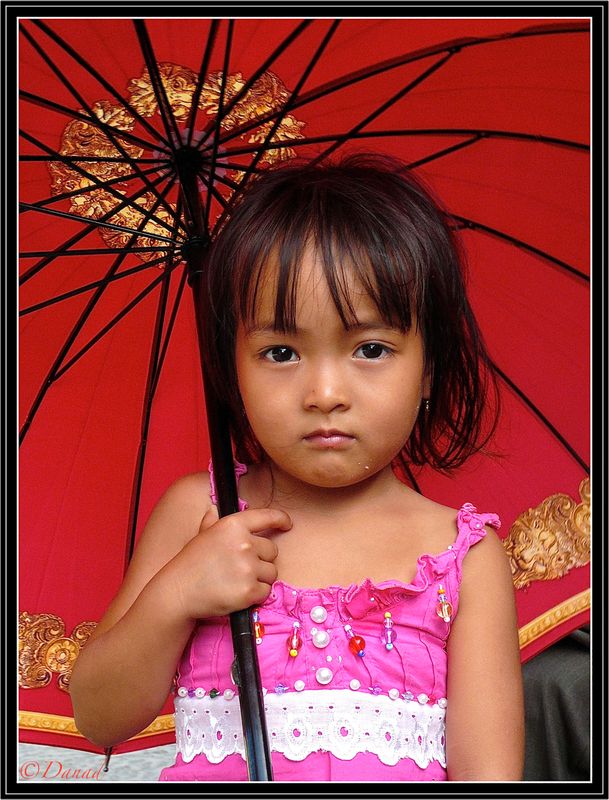 The Little Girl in Angkor Vat.