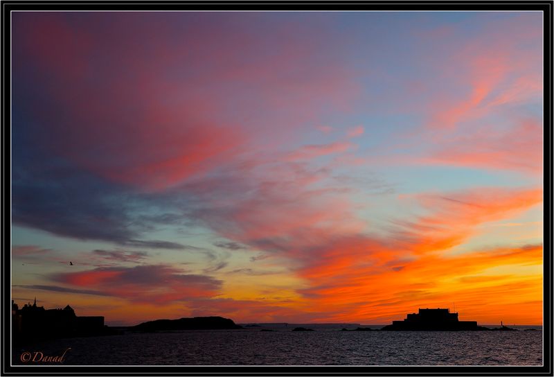 Twilight on Saint-Malo.