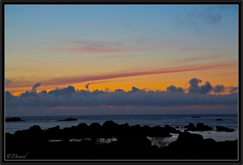 Crpuscule sur l'Iroise.