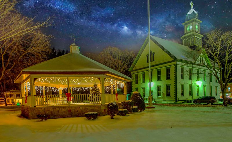 Christmas courtyard            Coudersport, Pa.