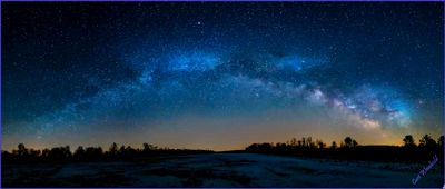 Milkyway panorama, stitched from 5 images