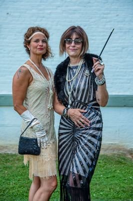 Local ladies dressed as Flappers.