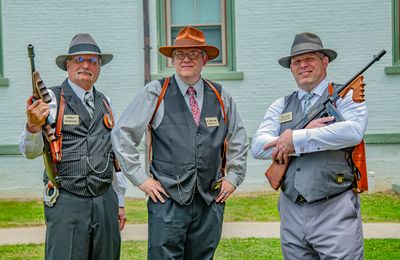 L to R are Mike Malone, Eliot Ness, Joe Leeson. The good guys.