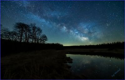 Milkyway & stars reflect