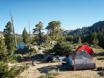 Camp at Fremont Lake