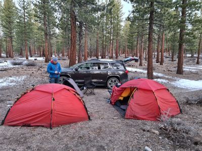 Camping along the road