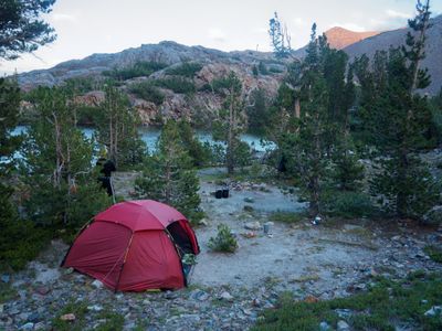 Camp at Upper Sardine Lake (10,391ft; 3167m)