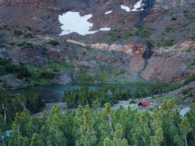 Camp in the Parker Creek drainage (10,860ft; 3310m)