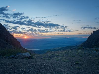 First light in camp