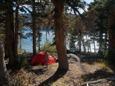 Camp at Peeler Lake (9490ft; 2893m)