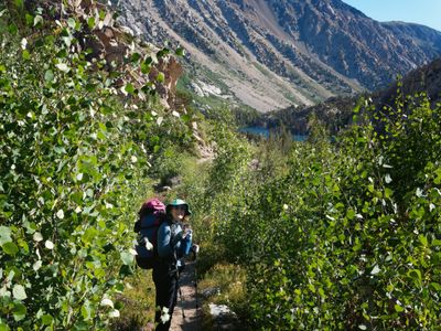 Descending to Barney Lake
