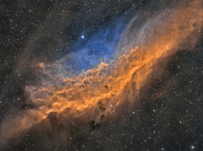NGC 1499; Modified HST Palette