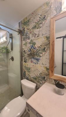 downstairs bedroom bathroom