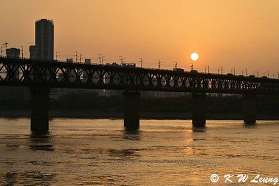 Sunset @ Wuhan Yangtze Great Bridge DSC_1269