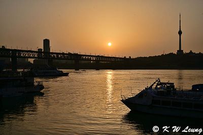 Sunset @ Wuhan Yangtze Great Bridge DSC_1253