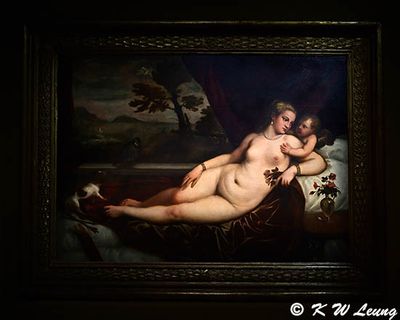 Venus and Cupid with Dog and Partridge by Titian DSC_5940