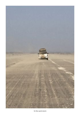 In the sand storm