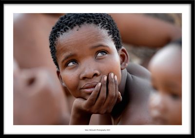 Young bushmen woman, Namibia 2023