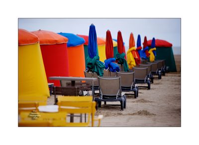 Beach Umbrellas in Deauville 1