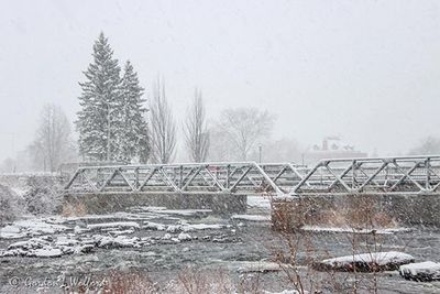 Confederation Bridge In Autumn Snowfall 90D43135