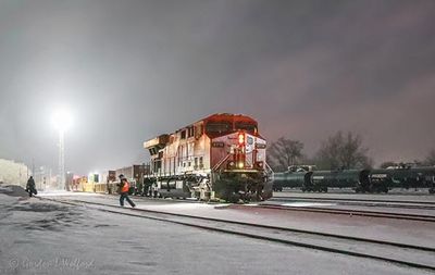 Westbound CP 8714 Rear DPU At First Light 90D51675