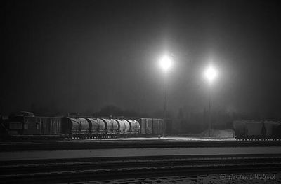 Rail Yard On A Snowy Night 90D55850-4