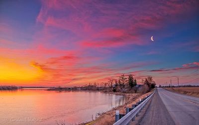 Crescent Pink Moon At Sunrise 90D61871-5