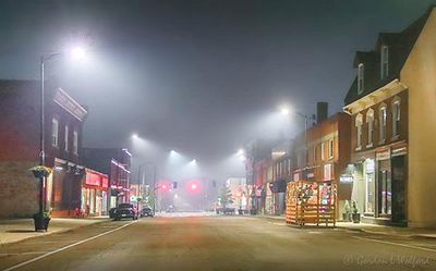 Russell Street At Night In Wildfire Smoke 90D68631-5